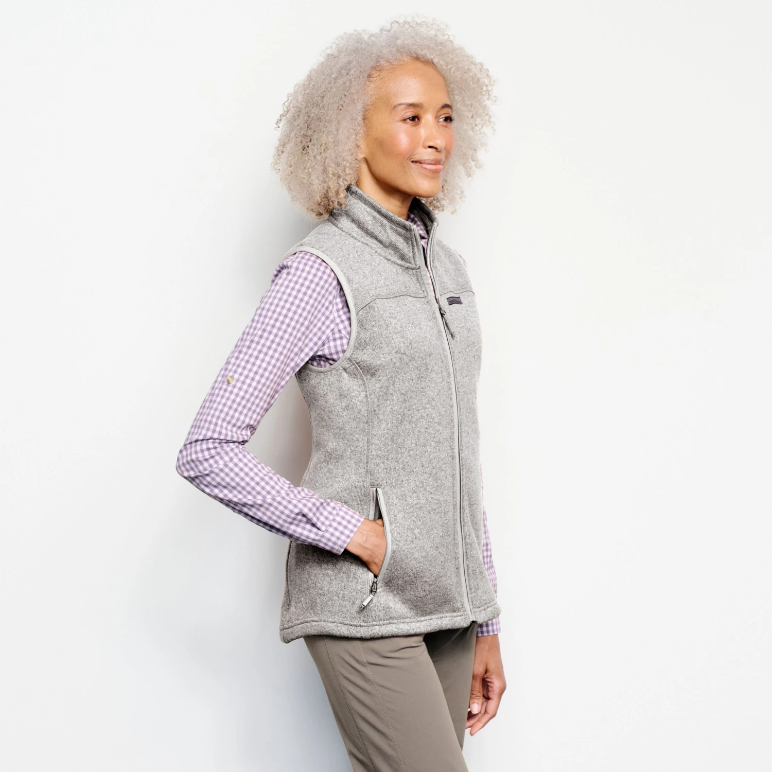 Recycled Sweater Fleece Gilet - Image 2