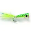 Popper Mylar Chartreuse & White